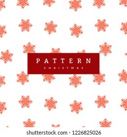 Snowflake Pattern On White