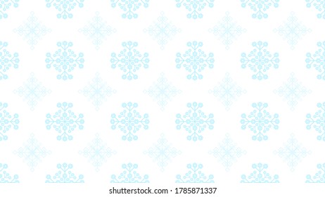 Snowflake pattern on a white background. 