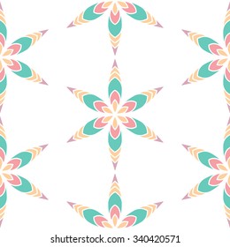 Snowflake pattern seamless-color snowflake on the white background