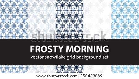 Snowflake pattern set 