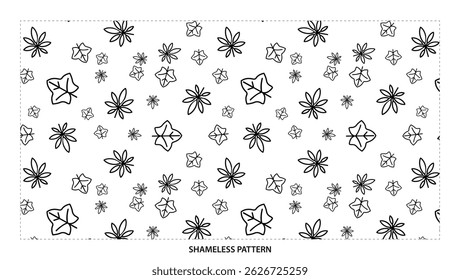 Snowflake Pattern Simple Winter Season Background for Designers