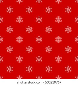 Snowflake pattern. Snowflakes isolated on background. Seamless pattern. Winter background