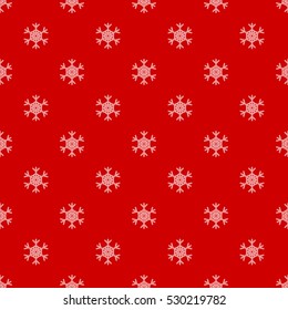 Snowflake pattern. Snowflakes isolated on background. Seamless pattern. Winter background
