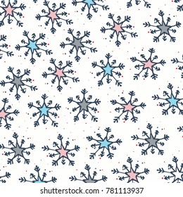 Snowflake Pattern - Snowflake vector pattern