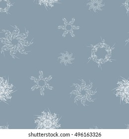 Snowflake Pattern - Snowflake vector pattern. Each snowflake is grouped individually for easy editing.