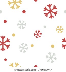 Snowflake pattern, vector illustration.