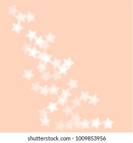 Snowflake pattern which consists of isolated elements. Stylish, consist of beautiful elements in snowflake pattern. Can be used as print, wallpaper, cards, poster, logo, background