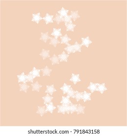  Snowflake pattern which consists of isolated elements. Stylish, consist of beautiful  elements in snowflake pattern. Can be used as print, wallpaper, cards, poster, logo, background 