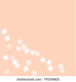 Snowflake pattern which consists of isolated elements. Stylish, consist of beautiful elements in snowflake pattern. Can be used as print, wallpaper, cards, poster, logo, background