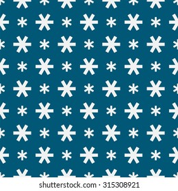 snowflake pattern, winter seamless pattern