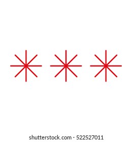 snowflake, pop, vector icon, eps10