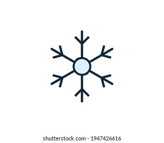 Snowflake premium line icon. Simple high quality pictogram. Modern outline style icons. Stroke vector illustration on a white background. 