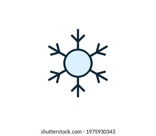 Snowflake premium line icon. Simple high quality pictogram. Modern outline style icons. Stroke vector illustration on a white background. 