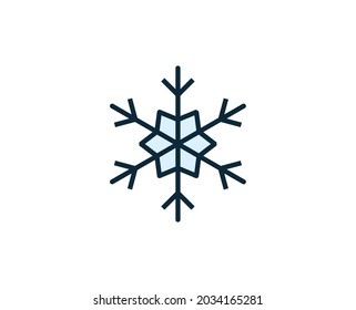 Icono de línea premium Snowflake. Pictograma sencillo de alta calidad. Iconos modernos de estilo de contorno. Ilustración vectorial de trazo sobre un fondo blanco. 