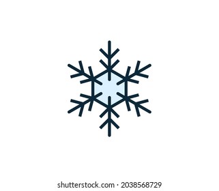 Icono de línea premium Snowflake. Pictograma sencillo de alta calidad. Iconos modernos de estilo de contorno. Ilustración vectorial de trazo sobre un fondo blanco. 