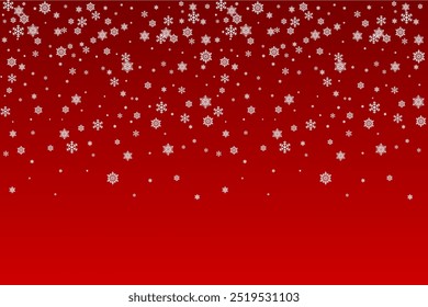 snowflake with red background vector