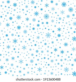 Snowflake Retro Abstract Ice. Snowflake Festive Texture. Nordic Icy Circle. Vintage Graphic Pattern. Xmas Seamless Print. Vintage Snowflake. Holiday Decor. Vector Snowflake Circle. Seamless Background