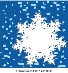 snowflake with room for your design vector