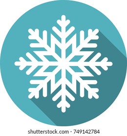 snowflake round icon