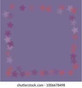 Snowflake scene which consists of isolated elements. Stylish, consist of beautiful elements in snowflake scene. Can be used as print, wallpaper, cards, poster, logo, background