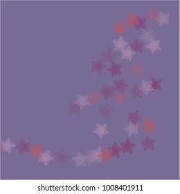 Snowflake scene which consists of isolated elements. Stylish, consist of beautiful elements in snowflake scene. Can be used as print, wallpaper, cards, poster, logo, background