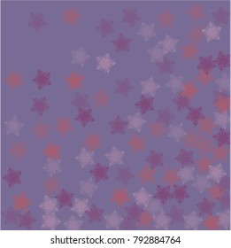 Snowflake scene which consists of isolated elements. Stylish, consist of beautiful  elements in snowflake scene. Can be used as print, wallpaper, cards, poster, logo, background