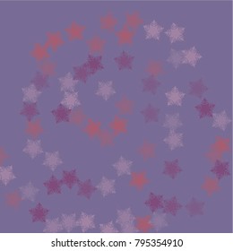Snowflake scene which consists of isolated elements. Stylish, consist of beautiful elements in snowflake scene. Can be used as print, wallpaper, cards, poster, logo, background