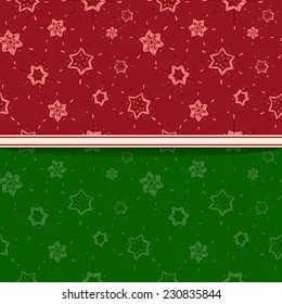 Snowflake seamless pattern