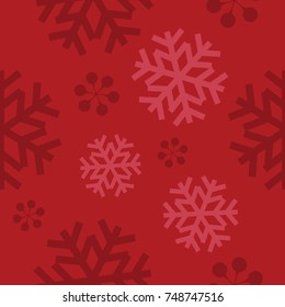 Snowflake seamless pattern