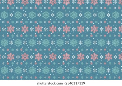 Snowflake Seamless Pattern, Snowflake Background