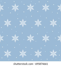 Snowflake seamless pattern background for design winter wallpaper, seasonal sale invitation, holiday wrapping paper, fabric textile, garment etc.