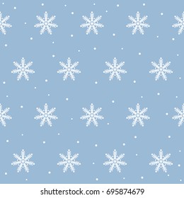 Snowflake seamless pattern background for design winter wallpaper, seasonal sale invitation, holiday wrapping paper, fabric textile, garment etc.