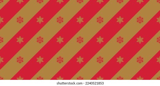 Snowflake seamless pattern Christmas striped vector snow Santa Claus scarf isolated cartoon gift wrapping paper repeat wallpaper tile background illustration doodle design