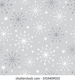 snowflake seamless pattern design perfect for gift wrap and etc