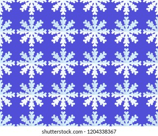 Snowflake seamless pattern EPS10. Pattern in the swatches panel.