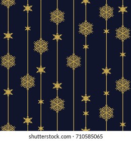 Snowflake Seamless Pattern - Great for Winter and Christmas Projects.