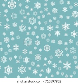 Snowflake Seamless Pattern - Great for Winter and Christmas Projects.