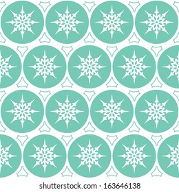 Snowflake seamless pattern. Holiday background.