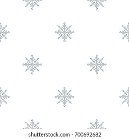 Snowflake seamless pattern Light Christmas background Vector illustration The theme of winter, new year, holiday for printing on fabrics, paper, covers, postcards, gift wrap