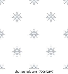 Snowflake seamless pattern Light Christmas background Vector illustration The theme of winter, new year, holiday for printing on fabrics, paper, covers, postcards, gift wrap