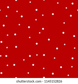 Snowflake seamless pattern. Snow on white background. Abstract wallpaper, wrapping decoration. Symbol winter, Merry Christmas holiday, Happy New Year celebration Vector illustration