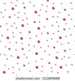 Snowflake seamless pattern , snow texture winter background, christmas dot vector illustration .