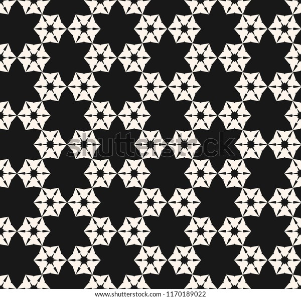 Snowflake Seamless Pattern Vector Abstract Geometric Stock Vector ...