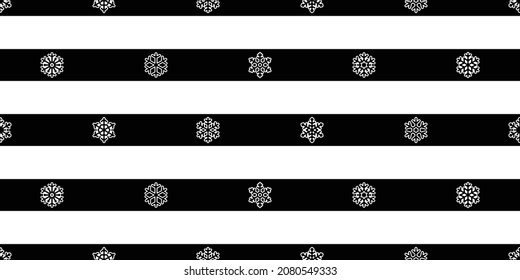 Snowflake seamless pattern vector Christmas snow Xmas Santa Claus striped scarf isolated wallpaper tile background illustration gift wrapping paper design