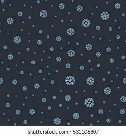 Snowflake seamless Pattern vector illustration, christmas wallpaper decoration, winter xmas holida