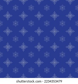 snowflake seamless pattern vector snowlfakes