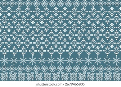 Snowflake Serenade: Patrón de ritmo nórdico sin costuras