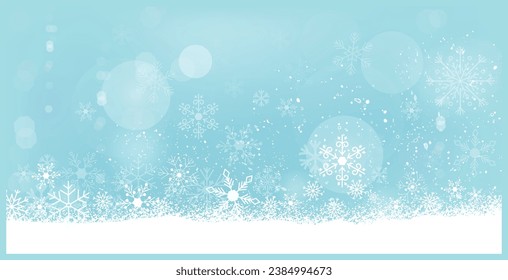 Snowflake set for Christmas and happy new year decoration Set of vector illustrations for background, greeting card, party invitation card, , Happy Holidays, season's greeting