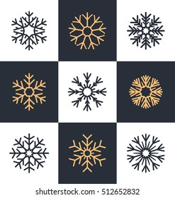 Snowflake Set - Collection of Snow Icons