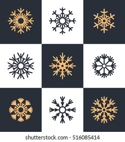 Snowflake Set - Collection of Snow Icons